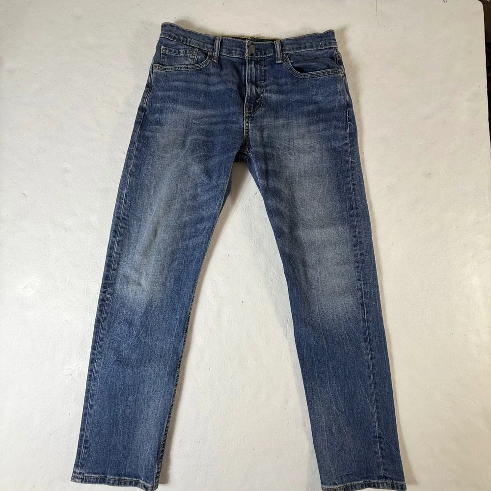 Levi‎ Strauss Co 502 Jeans Mens Blue Regular Fit Stretch Denim Waist 32